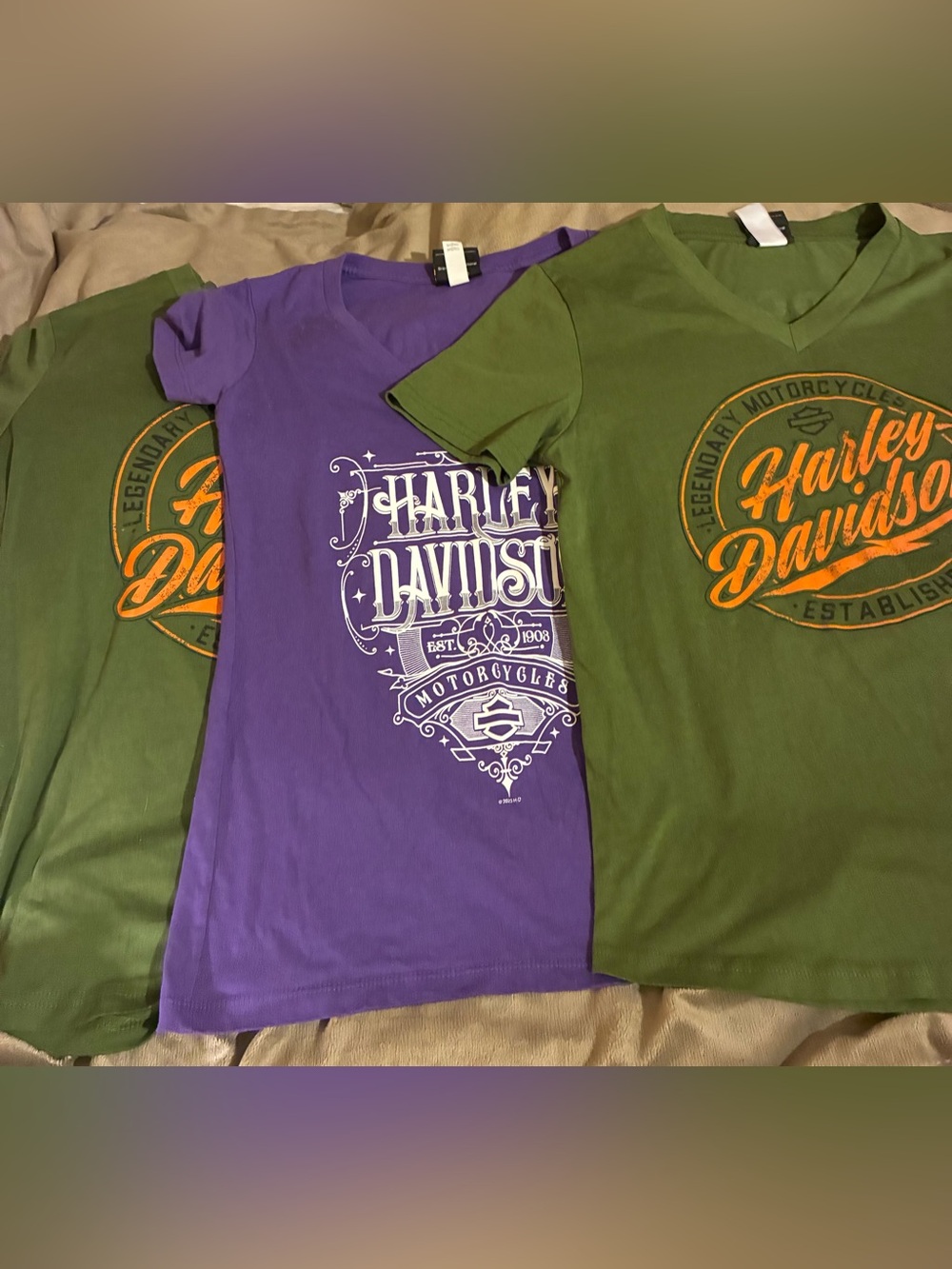 Three pack of Harley Davidson shirts!